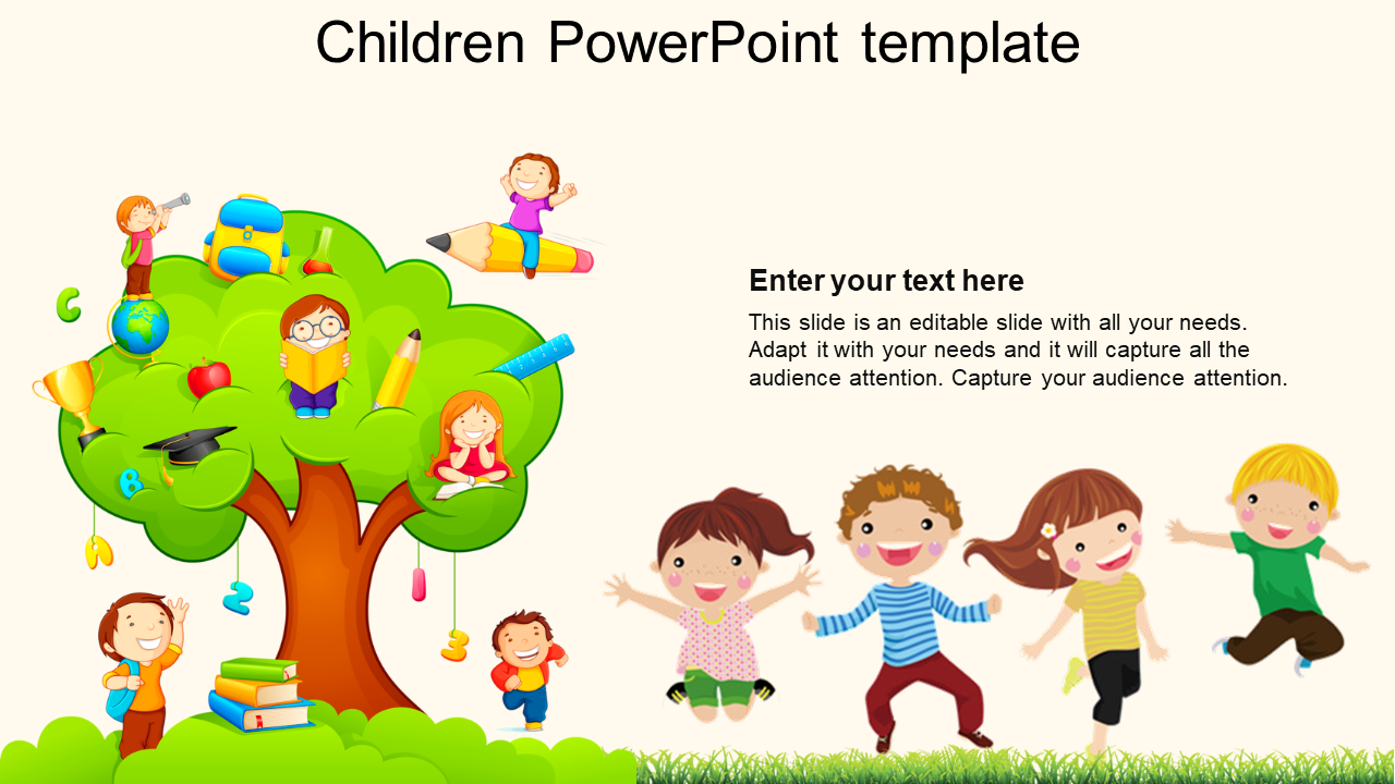 Free - Children PowerPoint Template Presentation and Google Slides